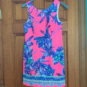 New Lily Pulitzer Blue and Pink Shift Dress - Sz 2